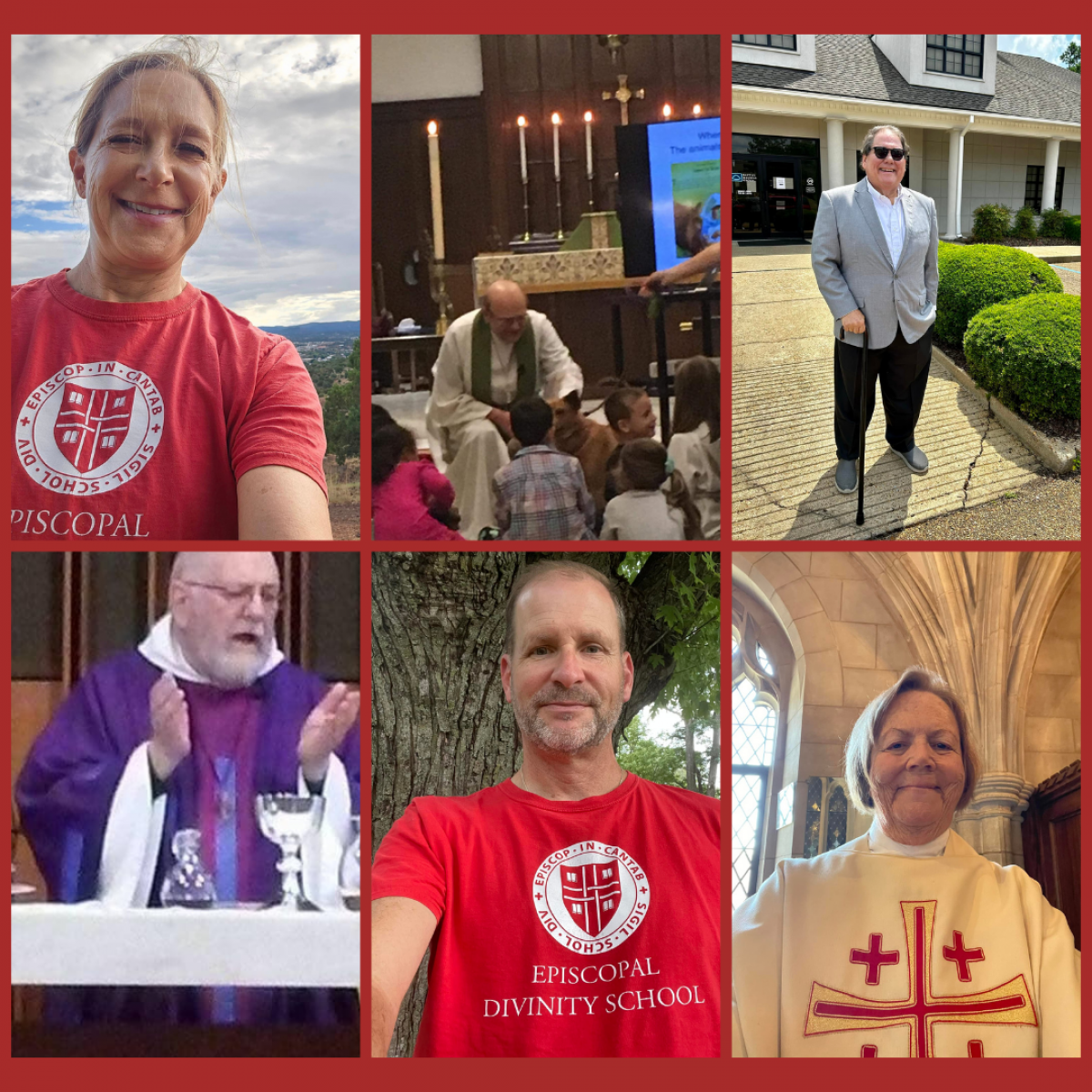A collage of alum photos as featured on the EDS Alum Facebook page